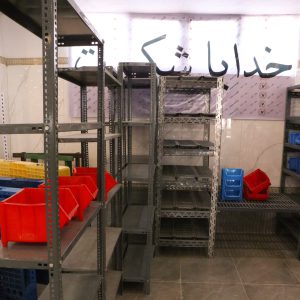 ست قفسه انباری 4 طبقه سایز 95x60 ارتفاع 250